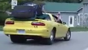 First Videos from Drag Week 2009; Tires Strapped to the Roof!